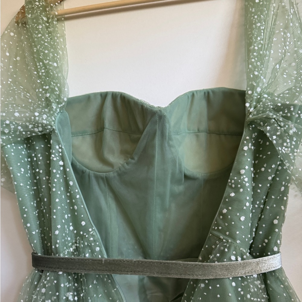 Teuta Matoshi Mint Frost Midi Dress - Picture 4 of 5